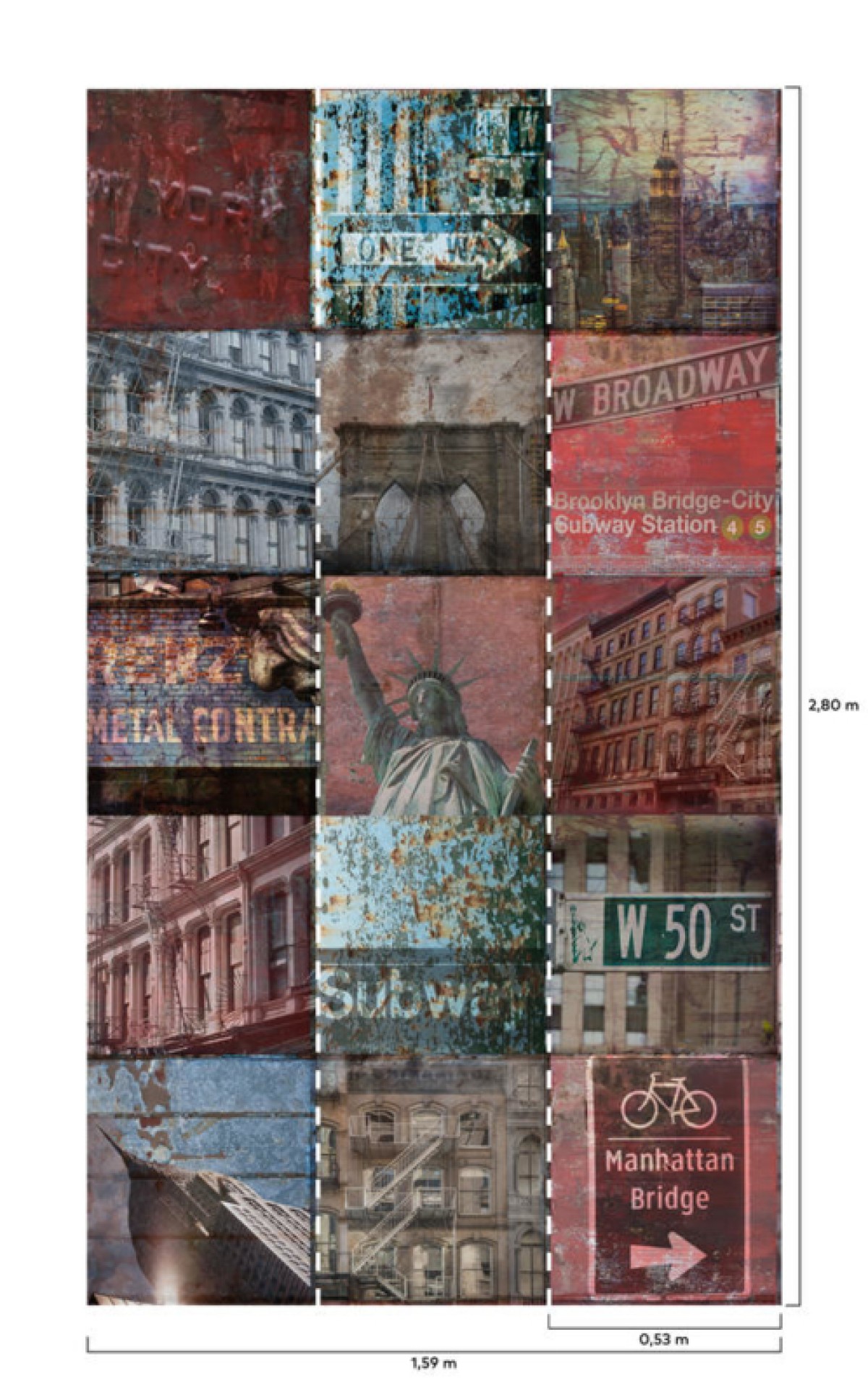 One Roll One Motif NY PatchWork A40101