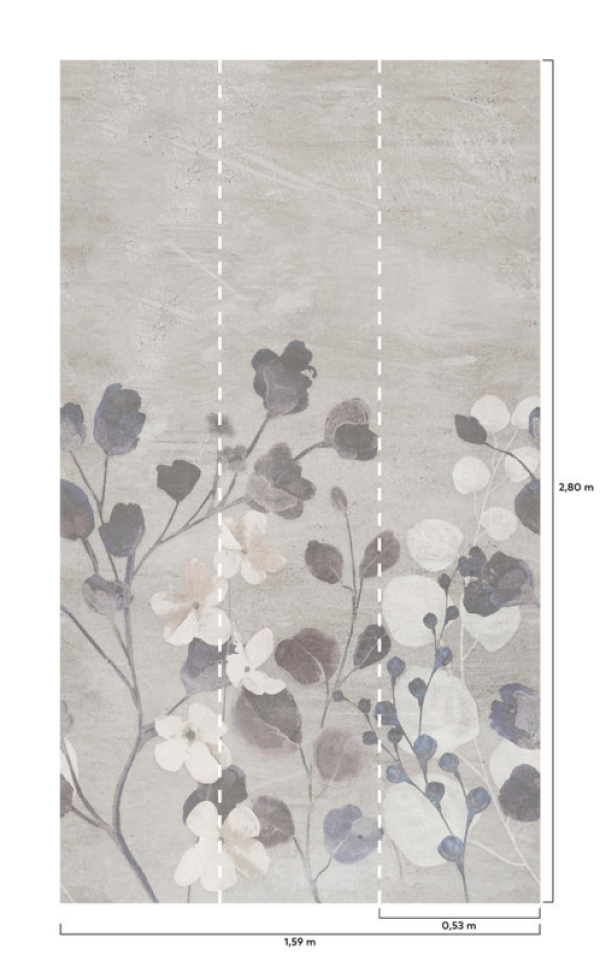 One Roll One Motif Concrete Flower A41702