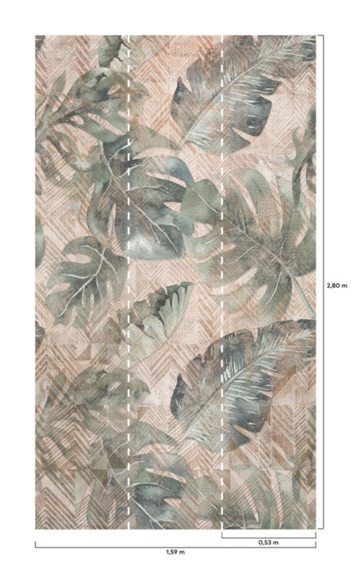 One Roll One Motif Ethnic Tropical A41801