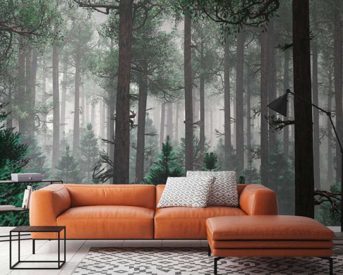 Designwalls II DD123520 Trees In Fog