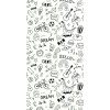 MNM 10582 90 90 - White Board Behang
