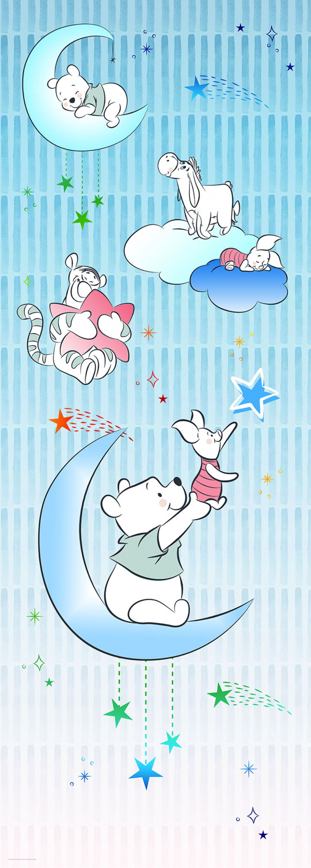 Komar Disney Edition 4 DX2-082 "Winnie Pooh Piglet and Stars"