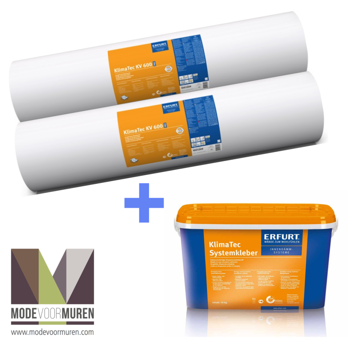 Erfurt Klima-tec PROMO 2 rolls of insulation wallpaper + Erfurt systemkleber adhesive