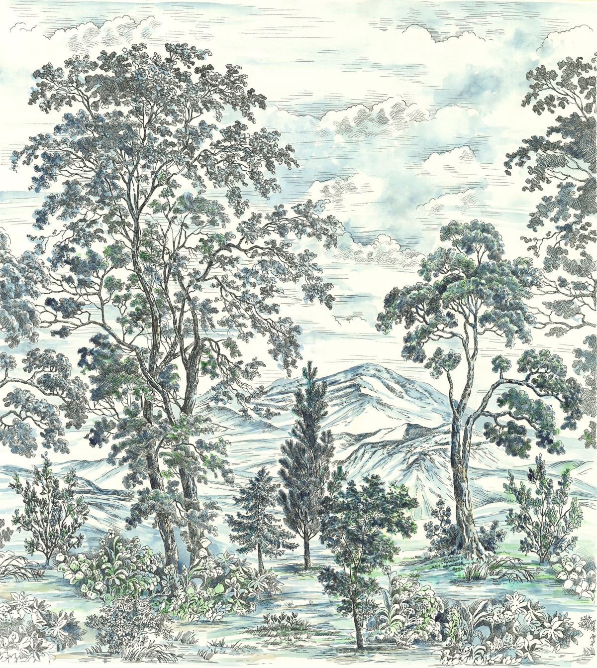 Komar Ink INX5-042 Highland Trees