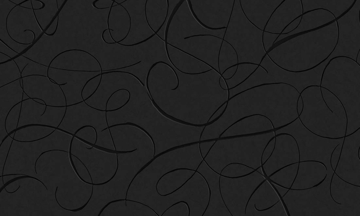 Moooi Wallcoverings Extinct Animals Calligraphy Bird MO2011 Midnight