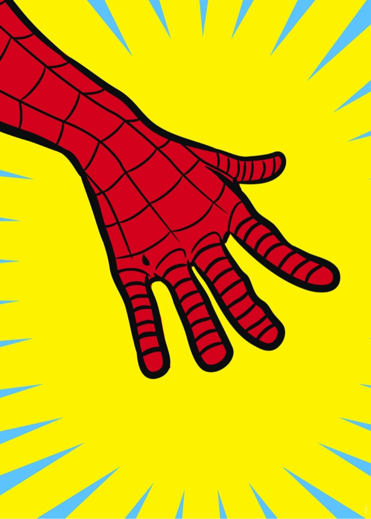 Komar Into Wonderland WB-M-016-50X70 "Marvel PowerUp Spider-Man Hand"