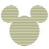Komar Into Wonderland DD1-063 "Mickey Head Stripes"