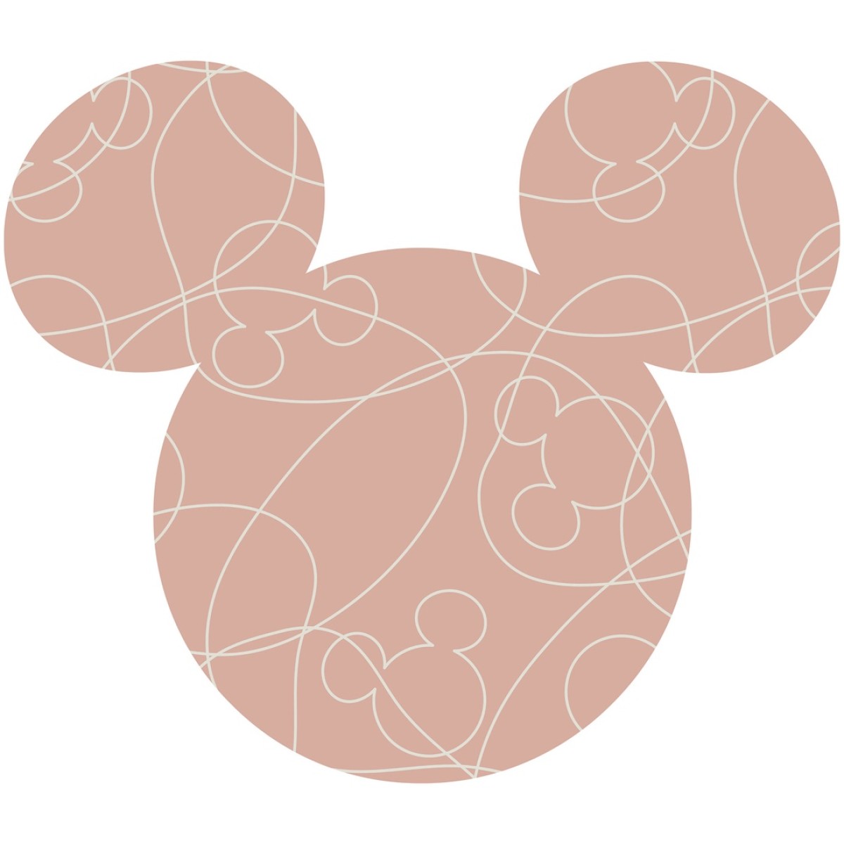 Komar Into Wonderland DD1-069 "Mickey Head Knotted"