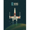 Komar Into Wonderland WB-SW-033-50x70 "Star Wars - Geeky X-Wing"