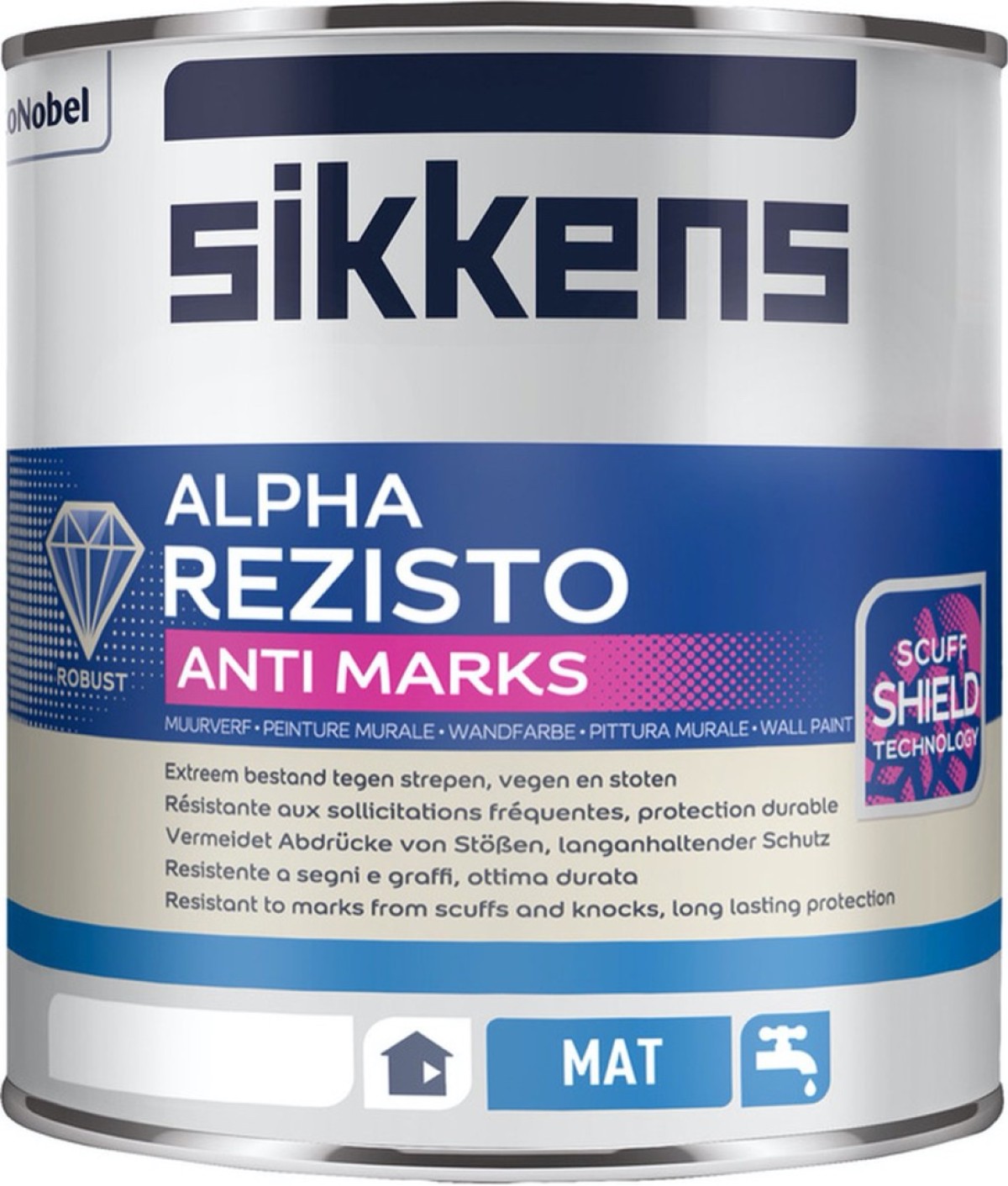 Sikkens Alpha Rezisto Anti Marks Wit + Alle Kleuren