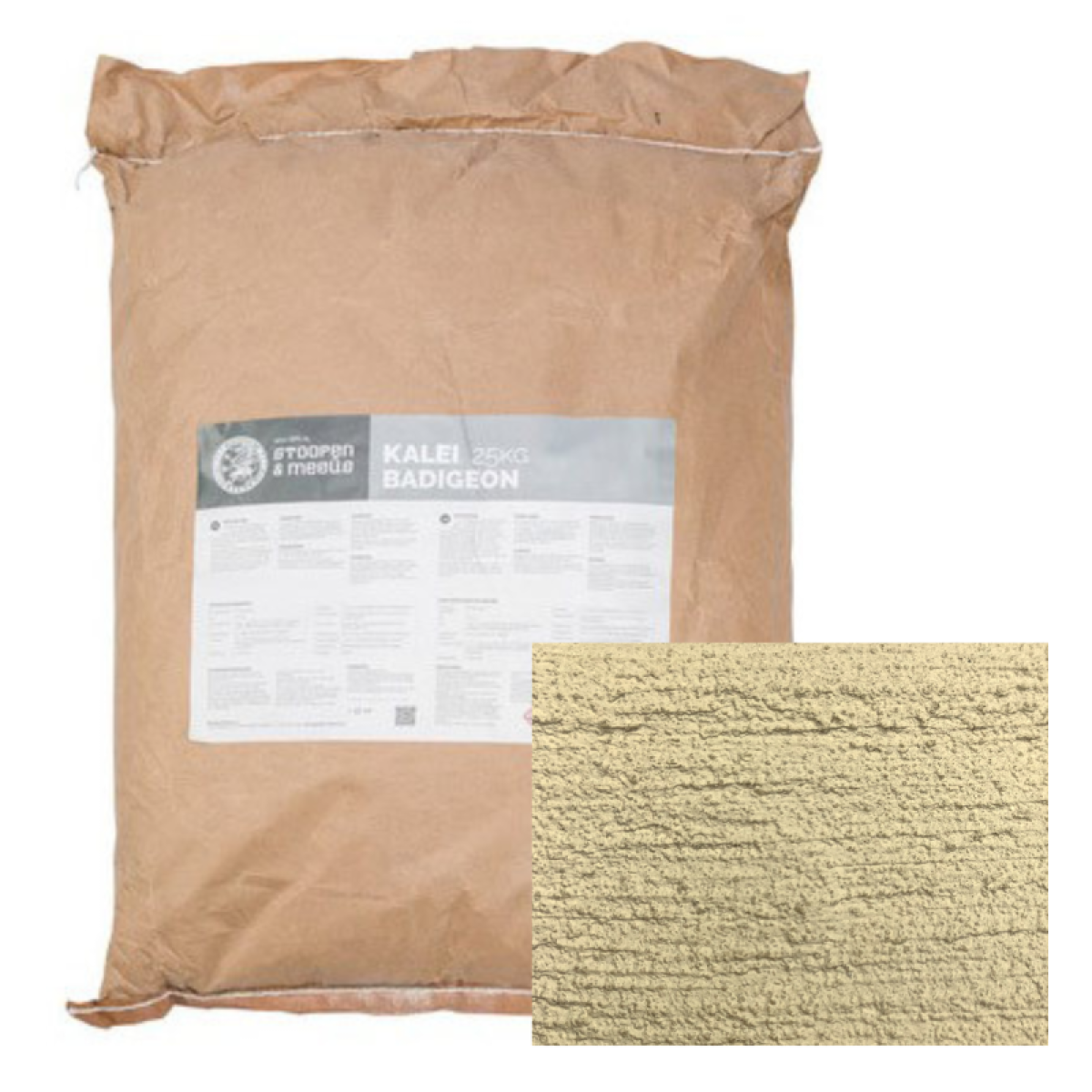 Kalei Stoopen en Meeus 25kg + Kleurstof Papyrus 103
