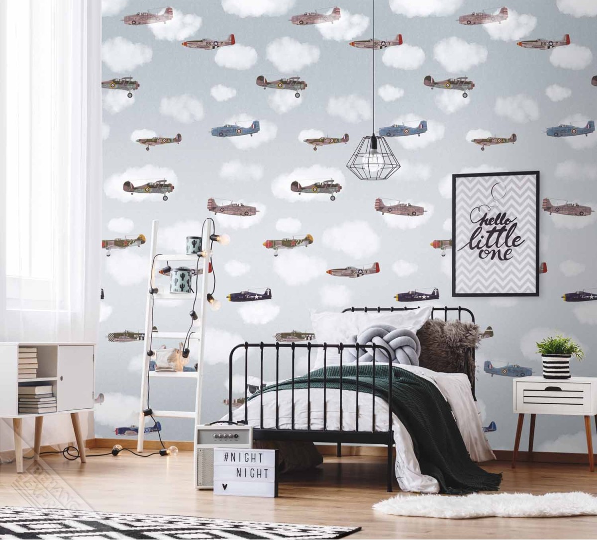 Kate & Andy By INGK INK7446 Planes & Clouds