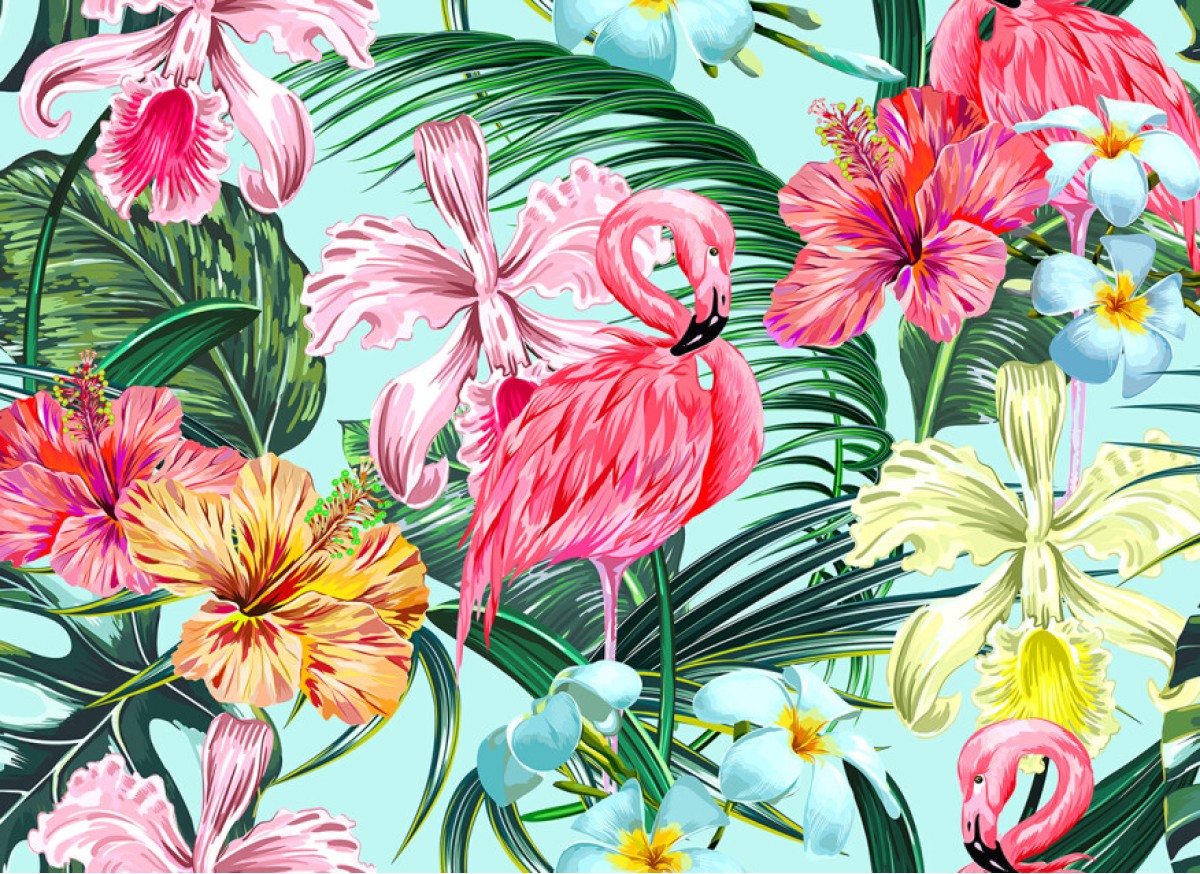 Designwalls DD118564 Flamingo Arte 1