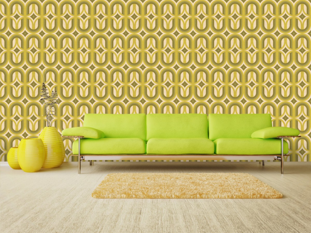 Seventies Retro fotobehang S704