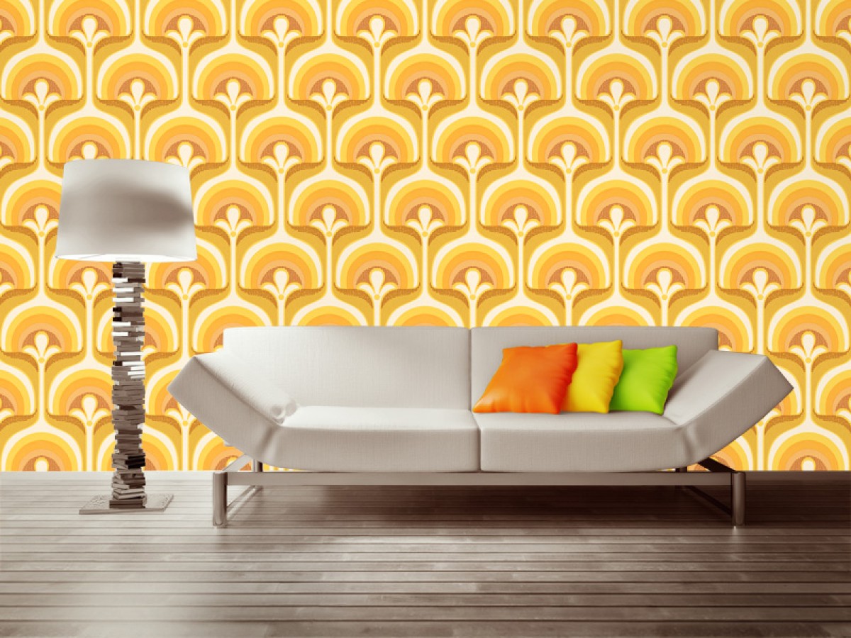 Seventies Retro fotobehang S706