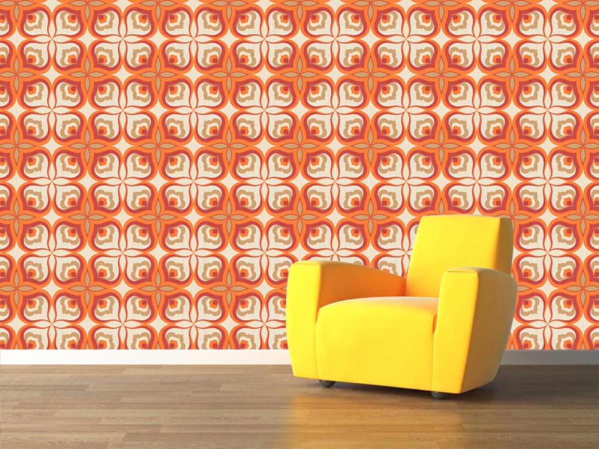 Seventies Retro fotobehang S707
