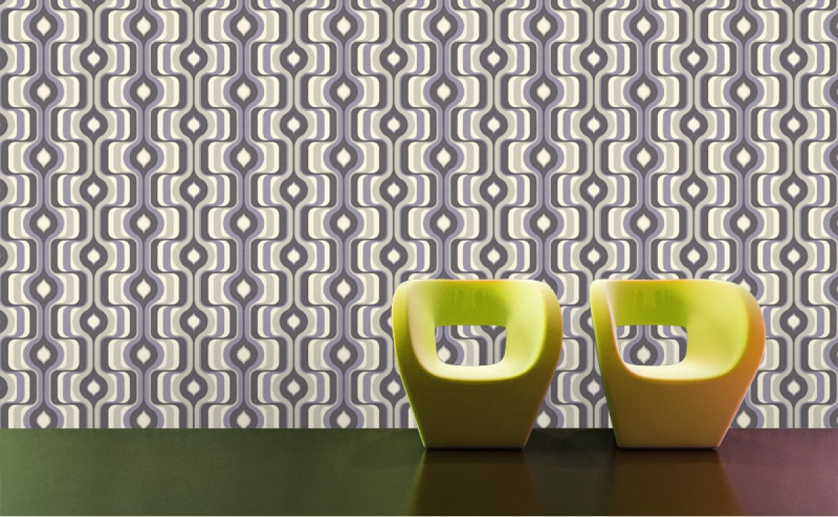 Seventies Retro fotobehang S708