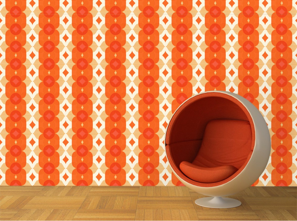 Seventies Retro fotobehang S720a