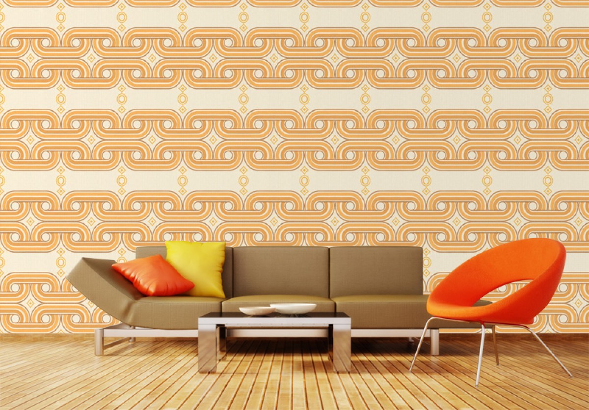 Seventies Retro fotobehang S721b