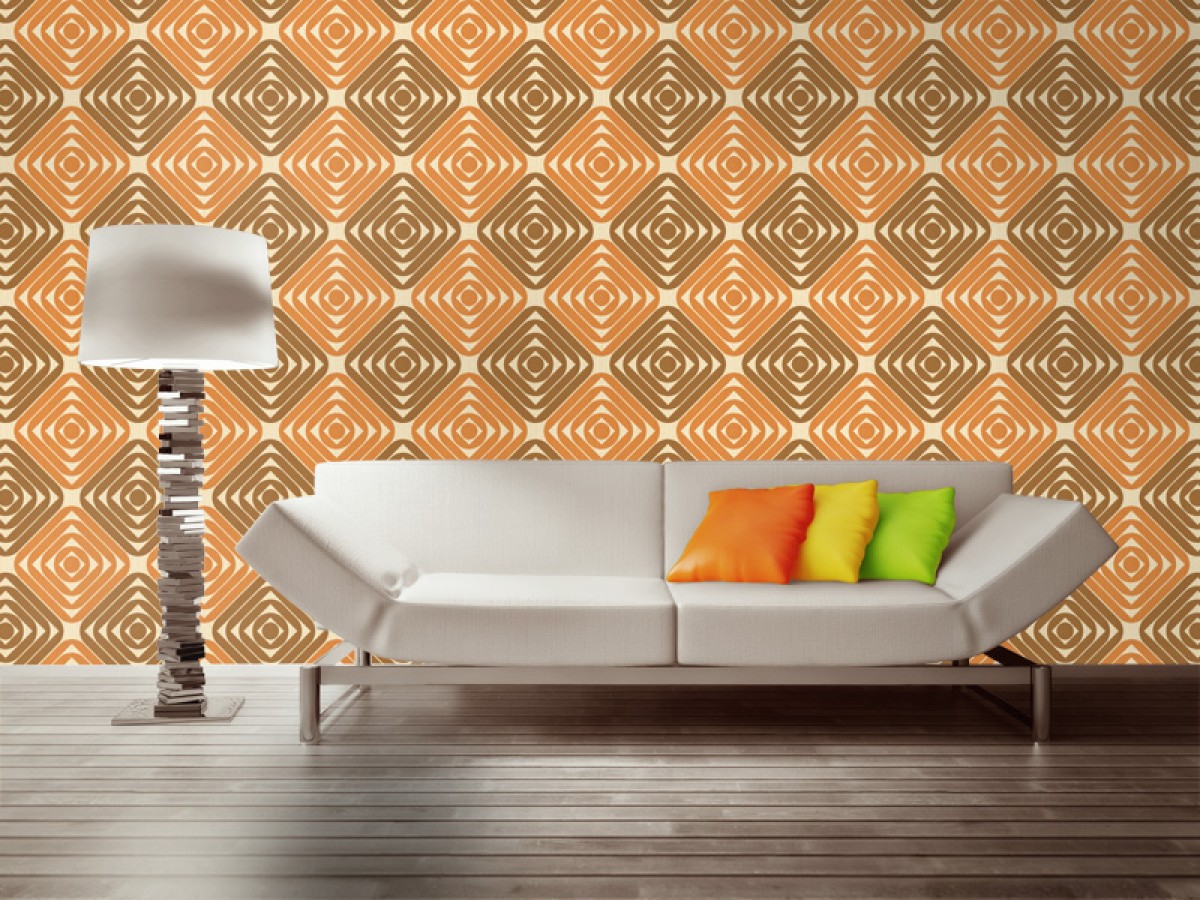 Seventies Retro fotobehang S722a