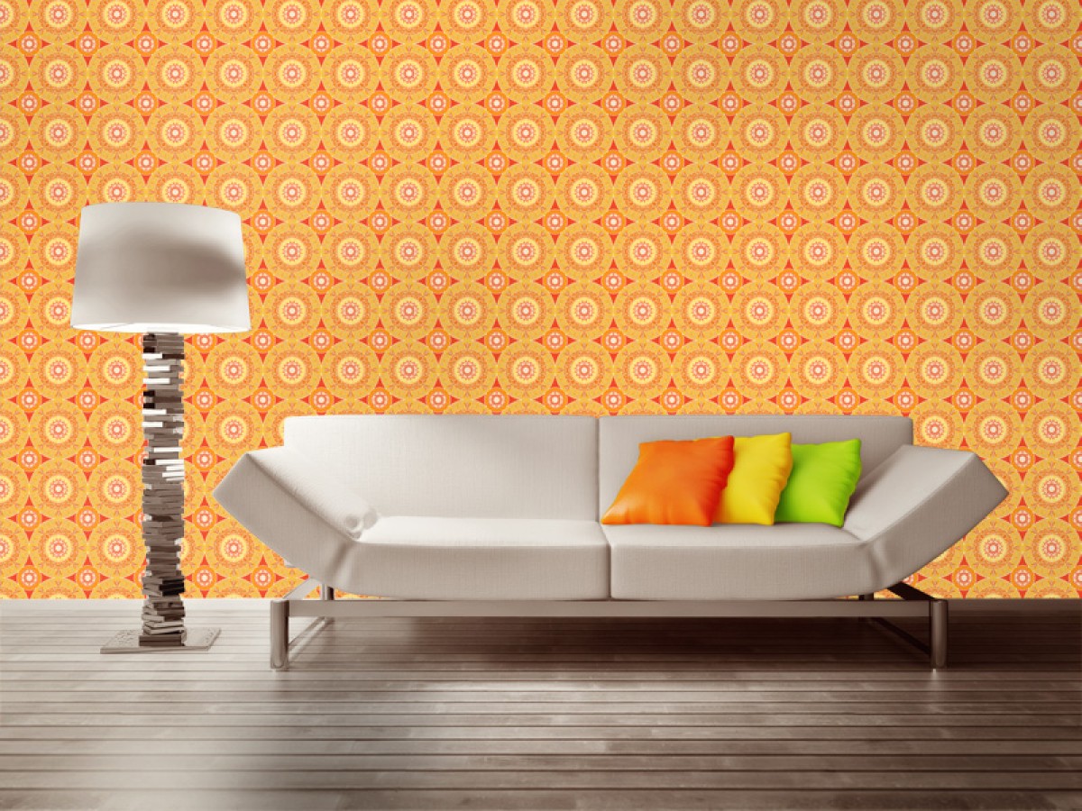 Seventies Retro fotobehang S733c