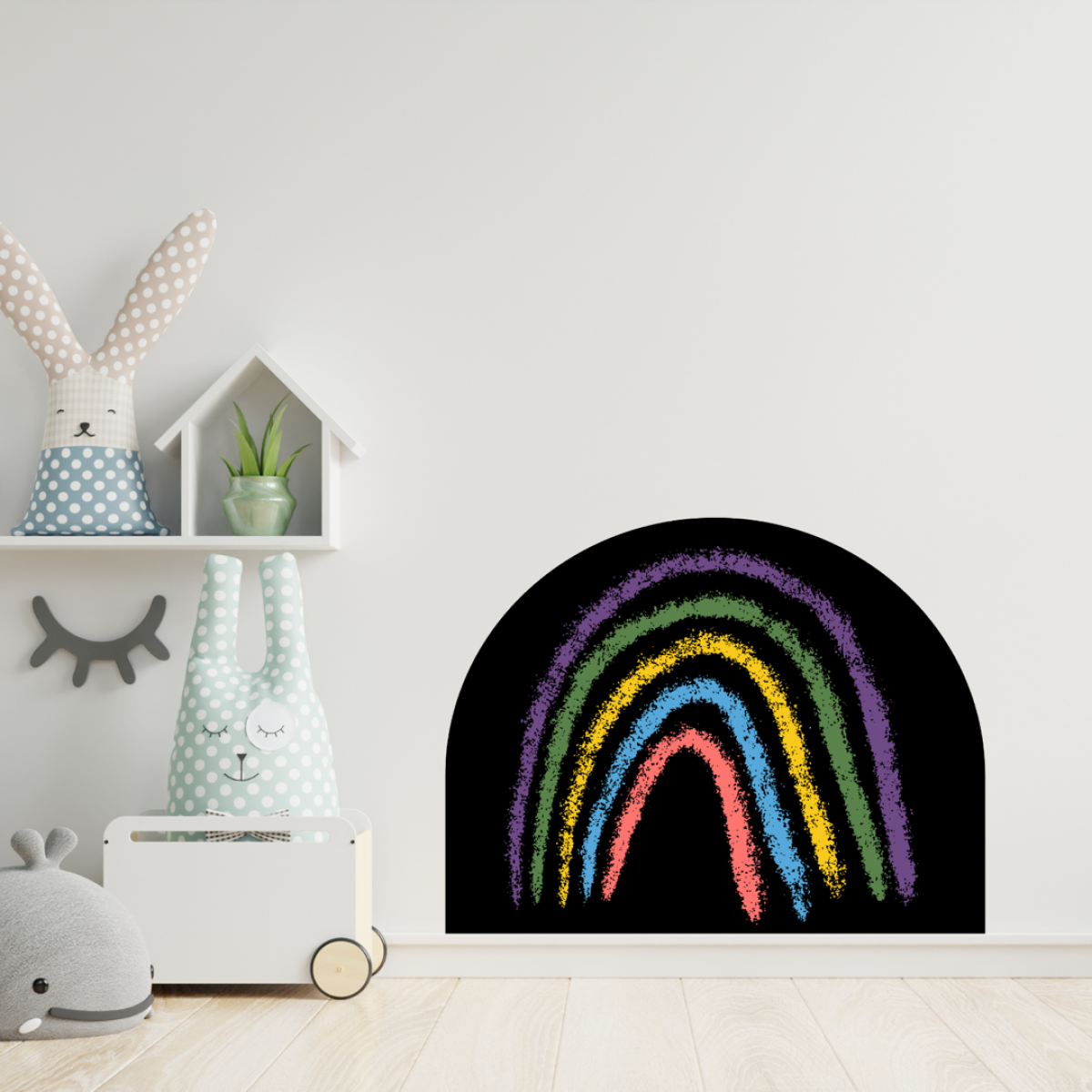 Magnetisch krijtbordsticker rainbow