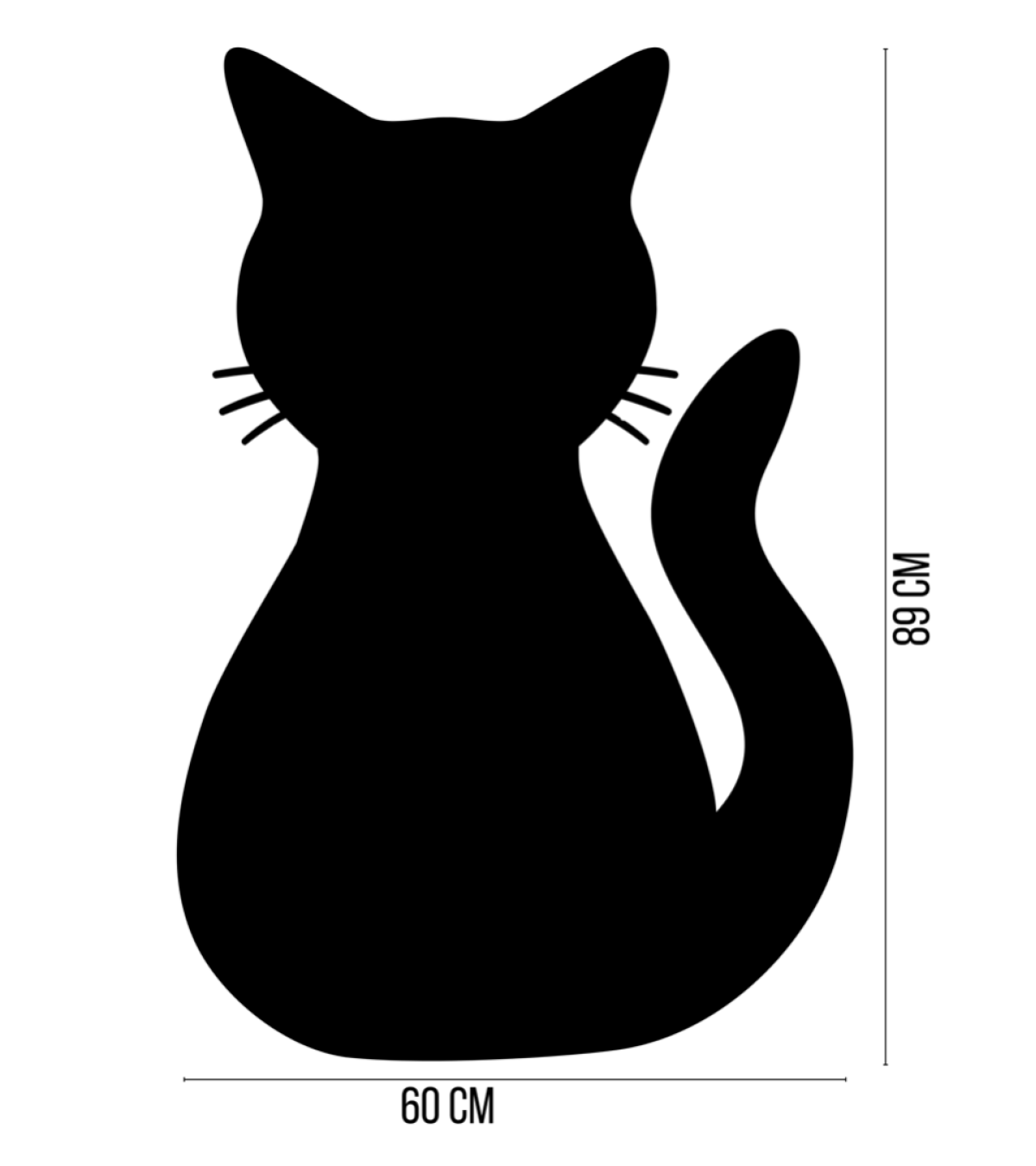 Magnetisch krijtbordsticker Kat