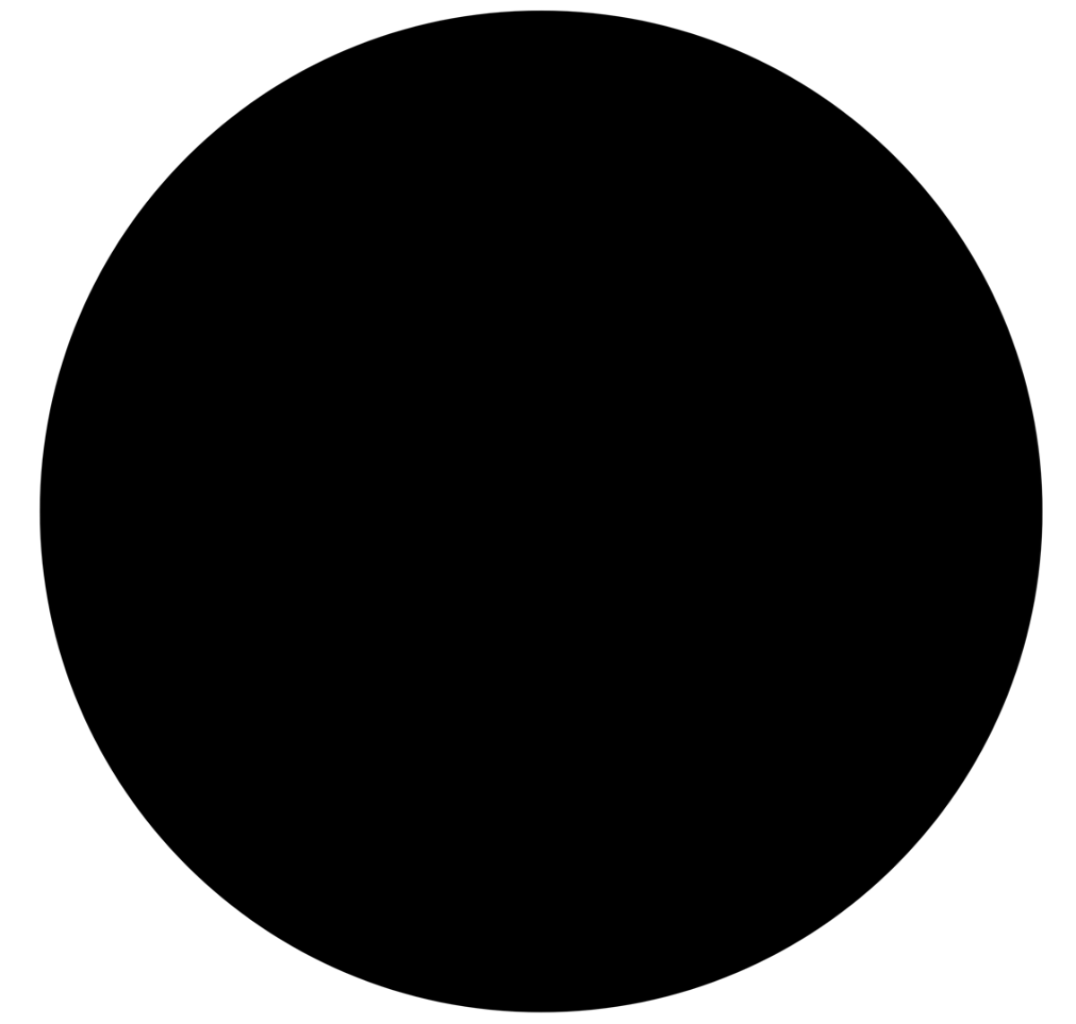 Magnetisch krijtbordsticker Circkel