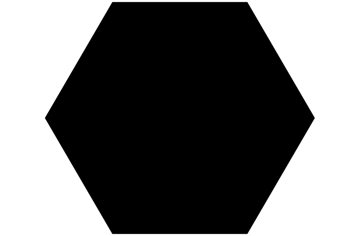 Magnetisch krijtbordsticker Hexagon