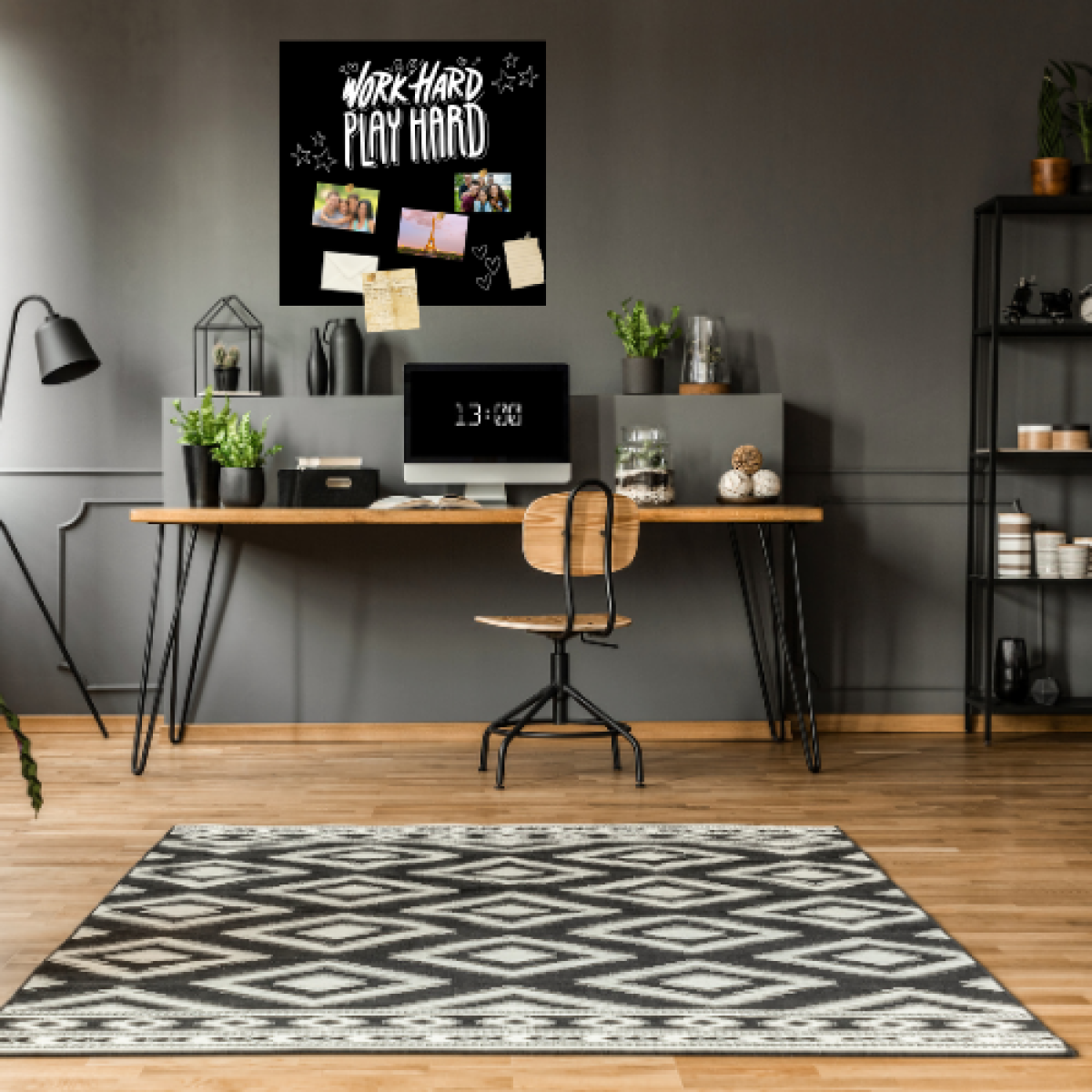 Magnetisch krijtbordsticker vierkant