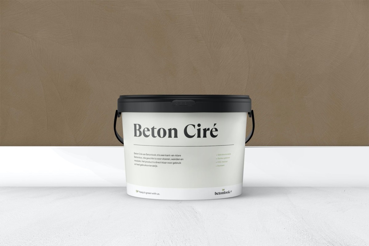 Beton Ciré 30 Walnootbruin