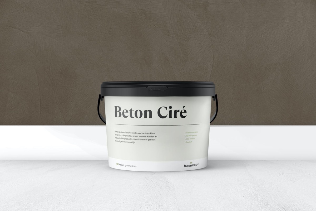 Beton Ciré 31 Hazelnootbruin