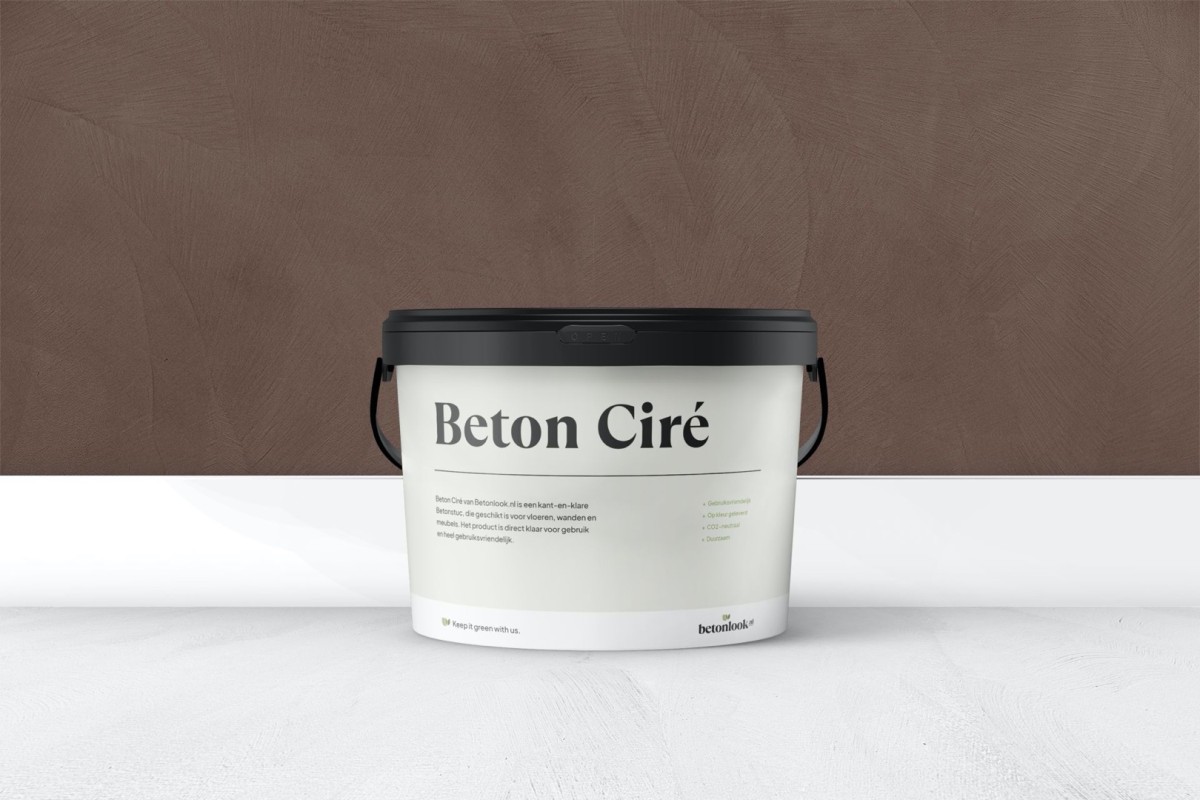 Beton Ciré 32 Koffiebruin
