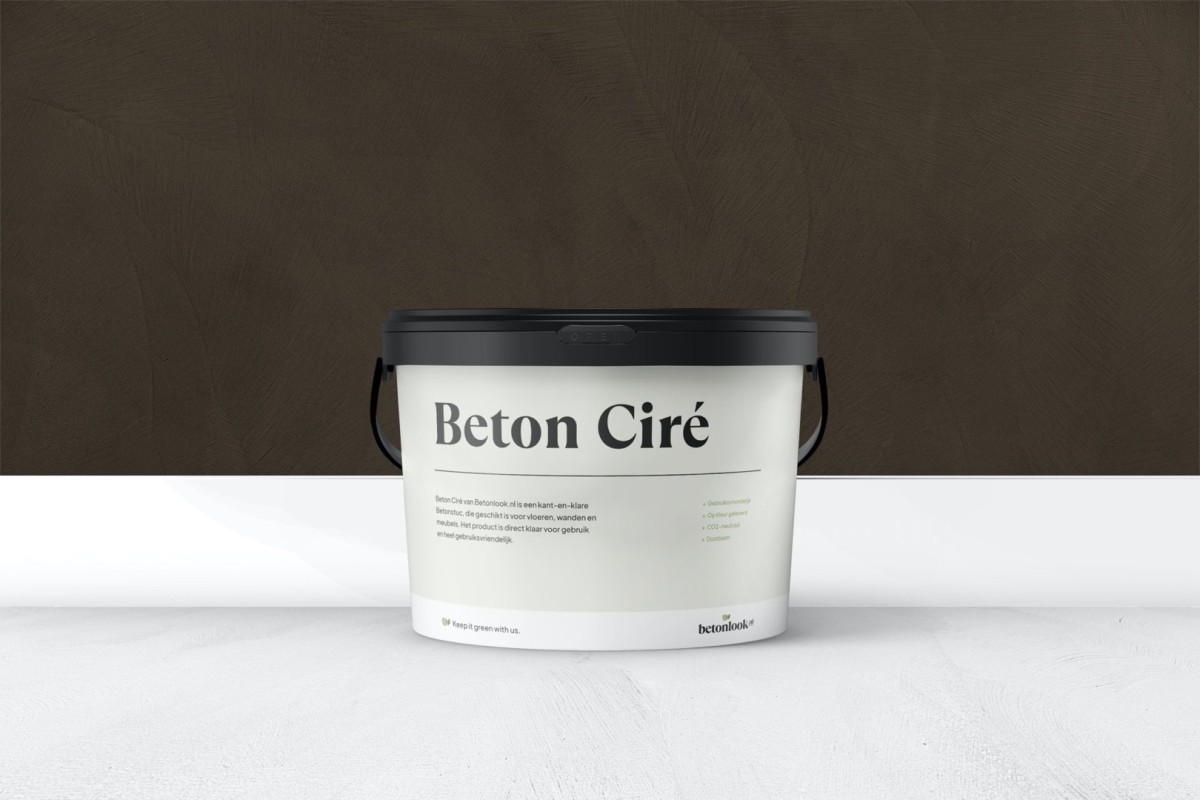 Beton Ciré 34 Chocoladebruin