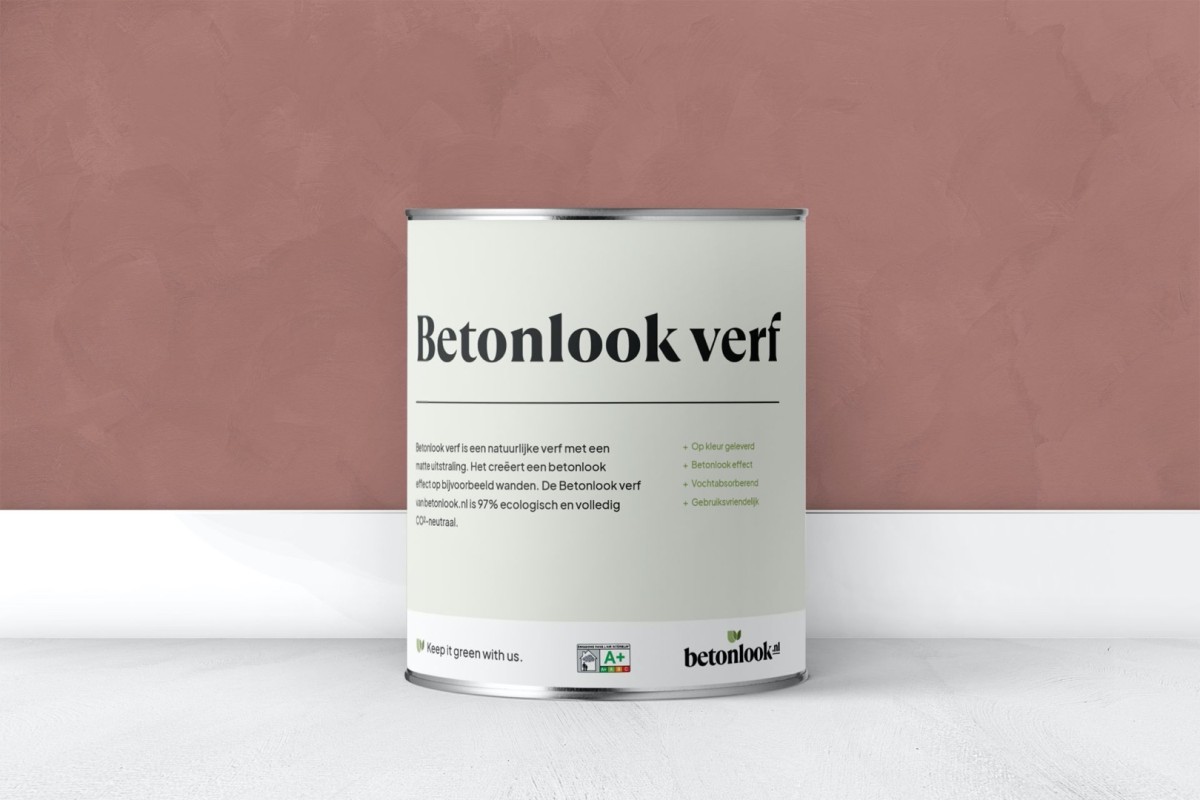 Betonlook verf BLV 300 Prune