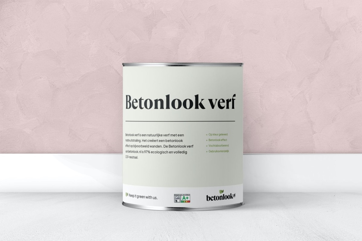Betonlook verf BLV 800 Bonbon