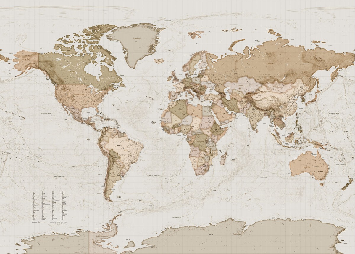 Komar Home Imagine Edition 4 Earth Map X7-1015