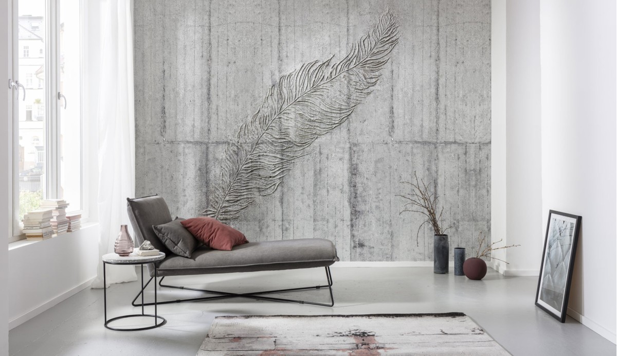 Komar Home Imagine Edition 4 Concrete Feather X7-1023