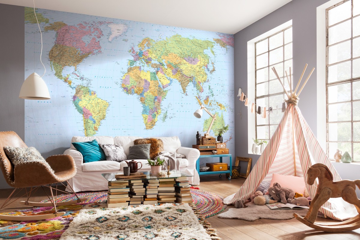 Komar Home Imagine Edition 4 World Map XXL4-038